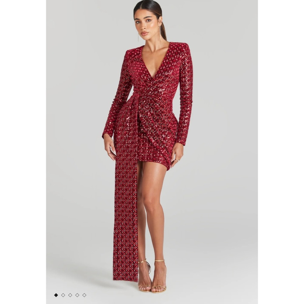 Nadine Merabi NWT Chrissy Red Dress in S/M (US 6)